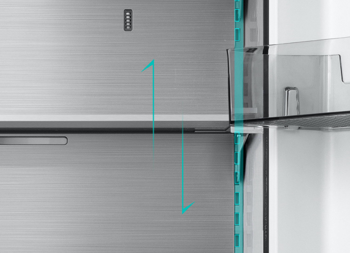 Hisense RM-69WC Refrigerator - Cantilever Shelves
