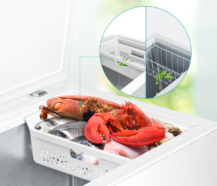 Hisense 95L Chest Freezer BD-96 - Sliding Basket