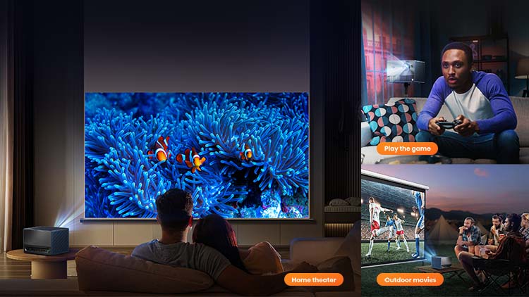 C1 TriChroma Smart Mini Projector - Banner 14 mobile