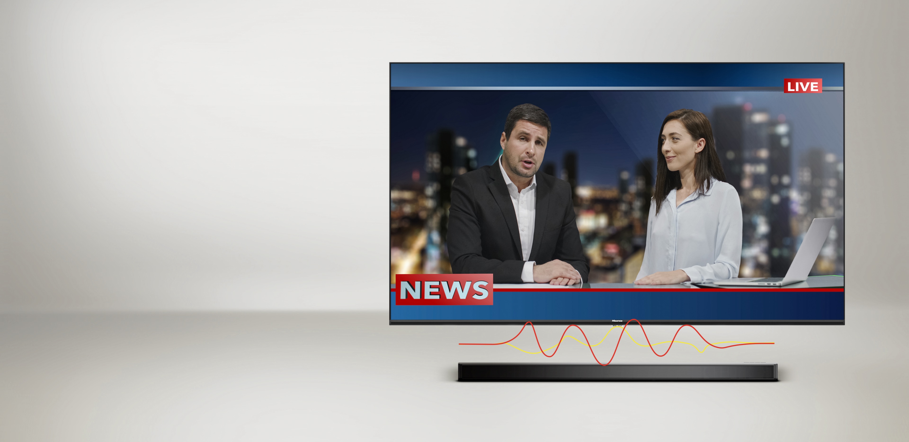 Hisense HS219 Soundbar - Optimized Sound According to Contents