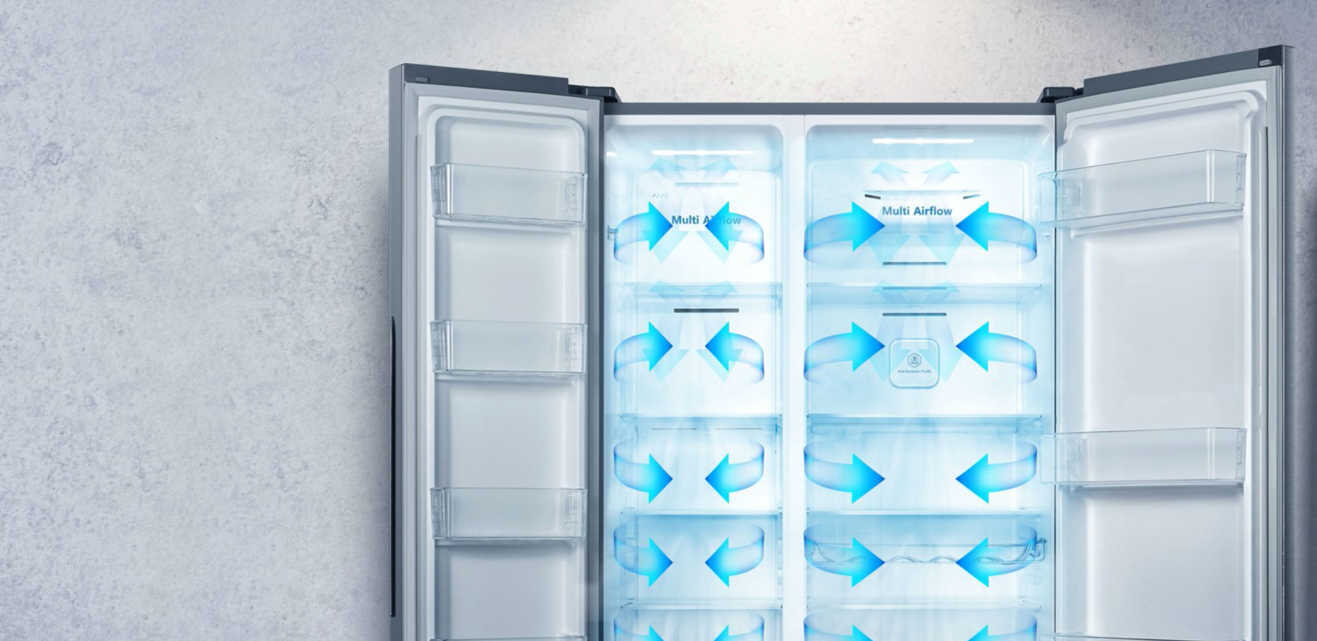 Hisense Refrigerator RC-67WS - Multi Air Flow