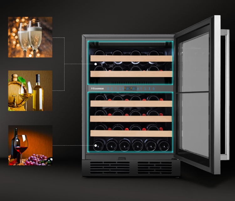 Hisense JC-128 - Stainless Steel Frame Glass Door feature image