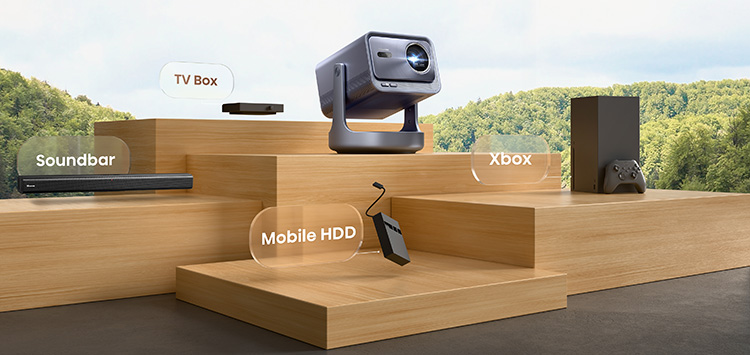 C2 Ultra TriChroma Smart Mini Projector - Banner 18 mobile