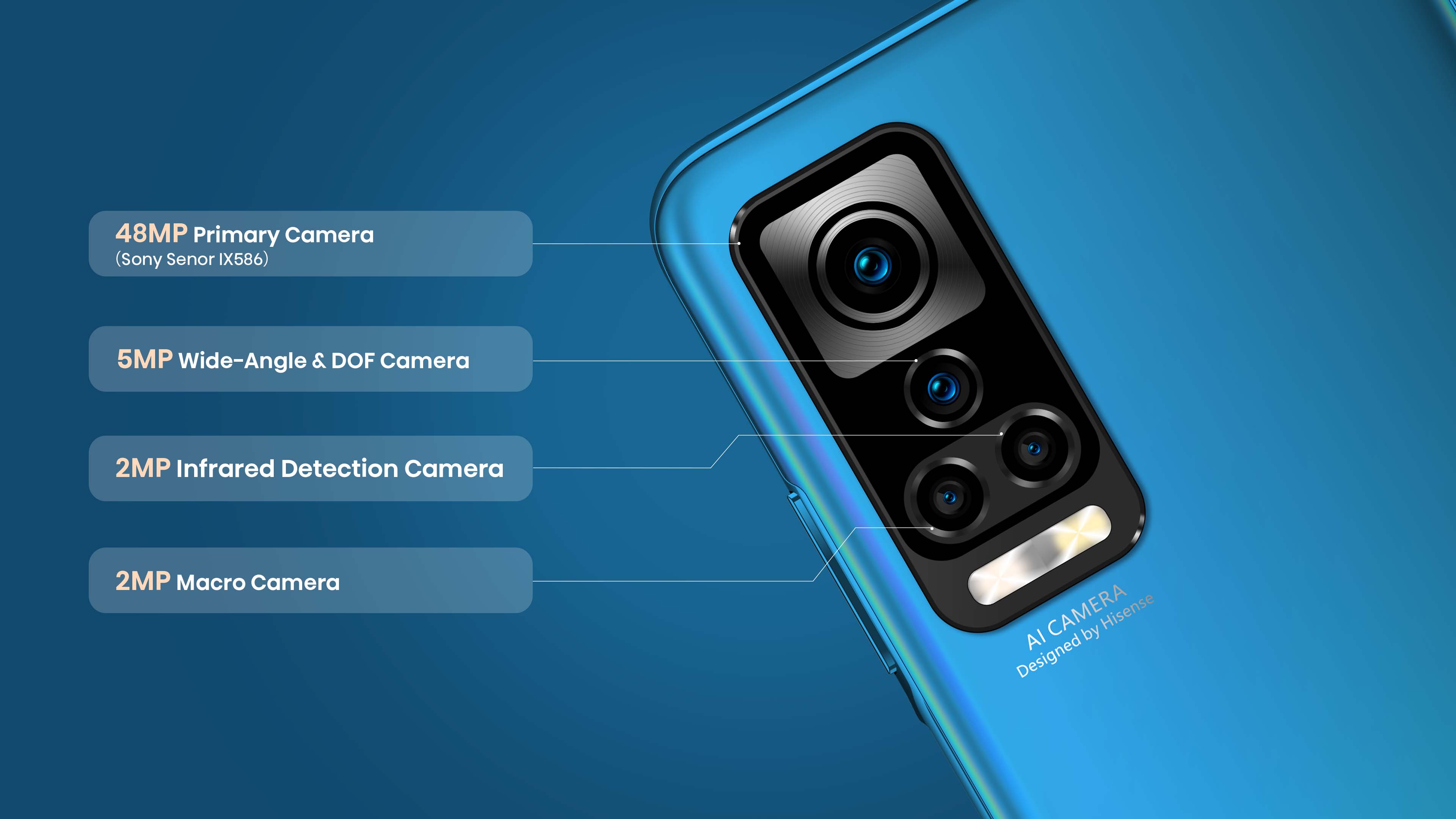 Hisense Infinity H60 LITE - 48MP Quad Rear Camera