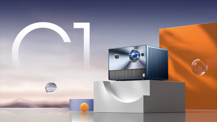 C1 TriChroma Smart Mini Projector - Banner 1 mobile