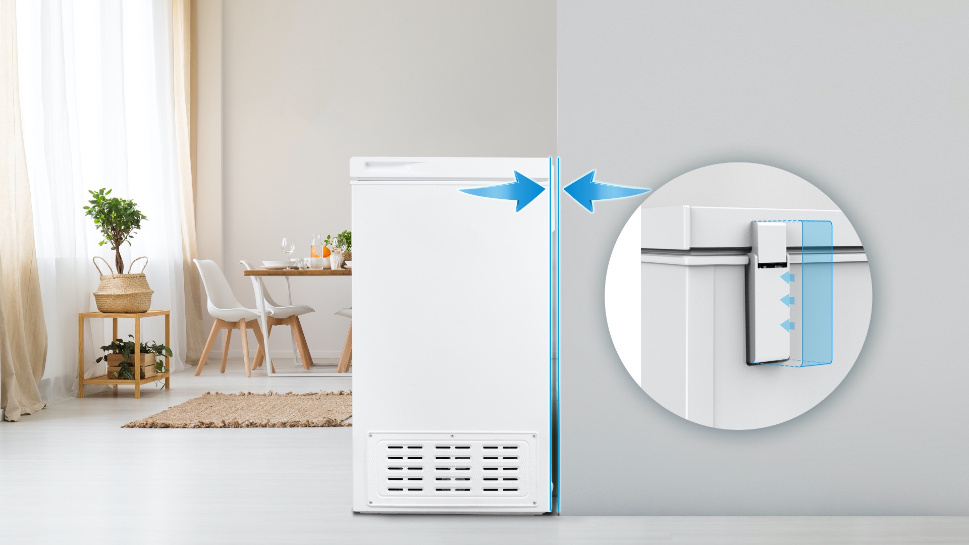 Hisense 95L Chest Freezer BD-96 - Ultrathin Hinges