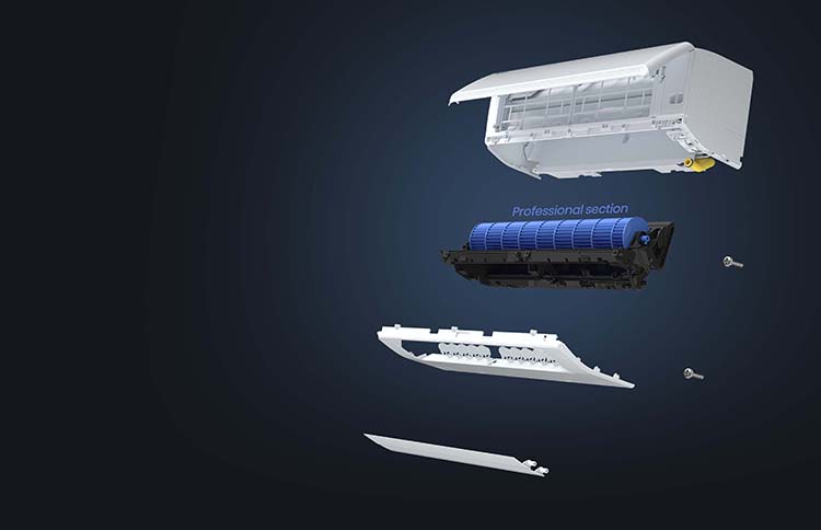 Hisense Easy Pure Split Air Conditioner - Easy Cleaning - mobile