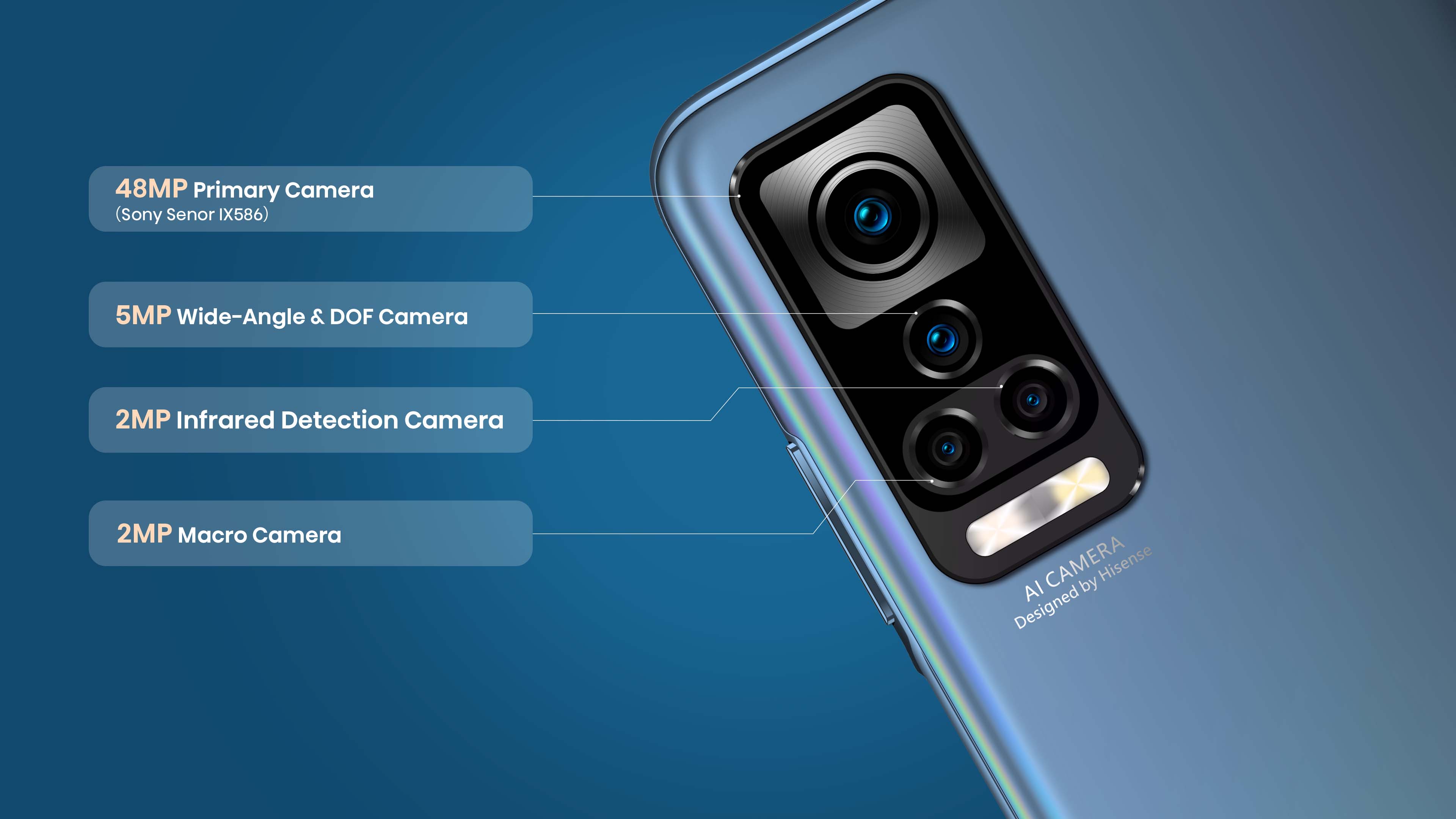 Hisense Infinity H60 SMART - 48MP Quad Rear Camera