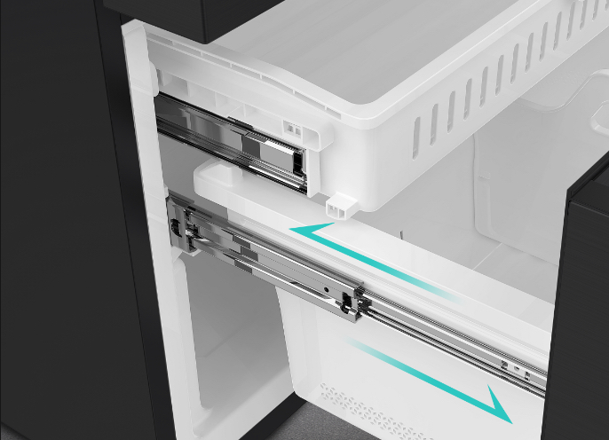 Hisense RM-69WC Refrigerator - Metal Glide Drawers